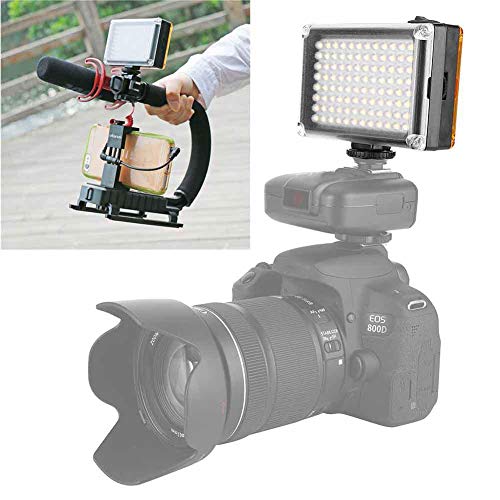 Hopcd Fotografie 3200K/5400K Einstellbare LED-Video-Studioleuchte, 96Pcs Lampenperlen Fotografie-Licht, 3200K/5400K… – Bild 6
