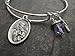 Saint Gerard Adjustable Bangle Bracelet with Cross charm Patron Saint of Fertility and Motherhood Reverses to Our Lady of Perpetual Help