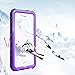 Zimu Joy iPhone 5 5S SE【2016 Edition】 Waterproof Case, IP68 Certified Waterproof Shockproof Dirtproof Protective Cover, Full Sealed Case with Built-in Screen Protector for iPhone 5 5S SE2016(Purple)