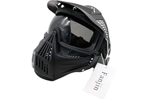 FANJIN Paintball Mask, Airsoft Mask, Tactical Masks Full Face Gear with Goggles Impact Resistant for Hunting CS Survival Games Halloween Cosplay and Outdoor Activities