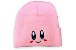 LUX TRENDS Plush Bunny Rabbit Hat with Funny Moving Ears and Cute Paws and Knitted Pink Embroidered Kirby Hat For Unisex