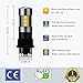 ENDPAGE 3157 3155 3457 4157 White/Amber Switchback LED Bulb, 2-pack, Super Bright, 62-SMD with Projector Lens, Xenon White for Daytime Running Light/Parking Light, Yellow for Turn Signal Blinkers