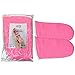 Pana® Brand Reusable *PINK* Thermal Cloth Insulated Mitts with Velcro for Paraffin Wax Heat Therapy Spa Treatments/Self Tanning