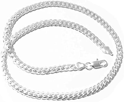 Yonisun 5mm 20inches White Color Chain Necklace Men/ Women Fashion New pimchanok