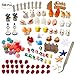 Atecy 100 Pcs Miniature Garden Ornaments Kit, DIY Fairy Garden Dollhouse Décor