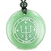 Sigil of The Archangel Raphael Magical Amulet Green Quartz Pendant Necklace