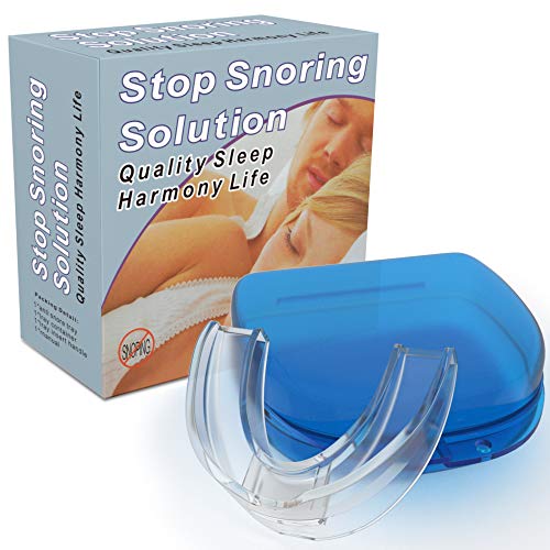 Snore Stopper Mouth Guards for Teeth Grinding, Sleep Aid Custom Fit Night Mouthpiece, Anti Snoring Solution with Case
