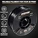 OVERTURE PETG Filament 1.75mm with 3D Build Surface 200 x 200 mm 3D Printer Consumables, 1kg Spool (2.2lbs), Dimensional Accuracy +/- 0.05 mm, Fit Most FDM Printer (Black (3-Pack))