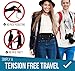 Money Belt for Travel for Men & Women - with RFID Blocking Sleeves - Multiple Compartments & Hidden Pocket for Safe Travel and Daily Use. (Black)