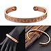 Magnetic Healing Therapy Copper Bangle Cuff Arthritis Pain Relief Bracelet