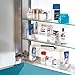 iDesign - 43130 Med+ Plastic High Rise Bathroom Medicine Cabinet Organizer, for Vanity, Prescriptions, Toothbrushes, Toothpaste, Accessories, Cosmetics, Toiletries, 12