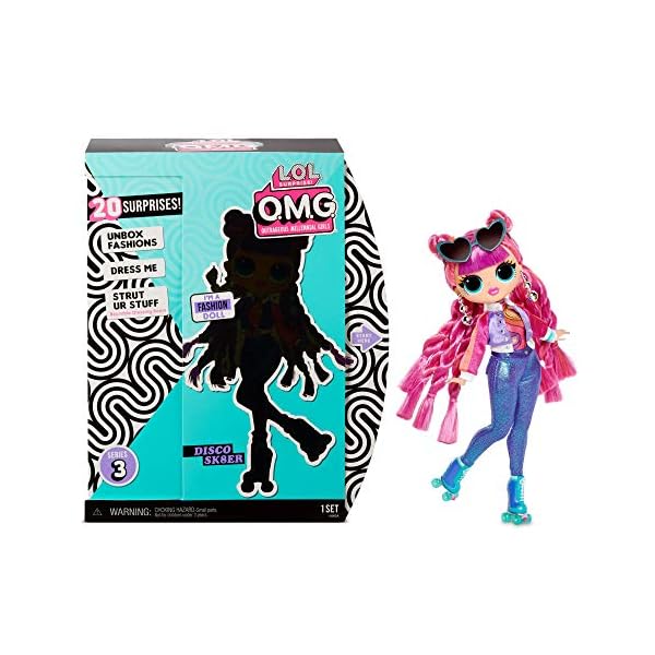 LOL Surprise ROLLER CHICK Fashion Doll, With 20 Surprises, Designer Clothes, Glitter Outfits, And Fashionable…