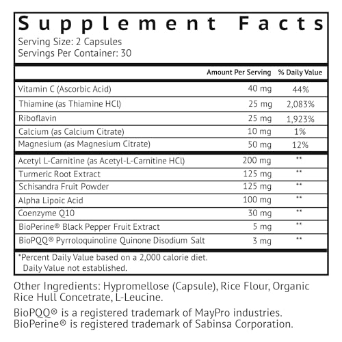 VitaMonk Mitochondrial Supplements - MitoTrax - Revitalize and Repair Cells - Mitochondria Supplement for Cellular Energy - Advanced Mitochondrial Formula - PPQ Supplement Formula - 60 Capsules