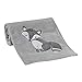 Bedtime Originals Little Rascals Fox Blanket, Gray/White