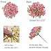PARTY JOY Artificial Silk Hydrangea Flower Heads Fabric Floral DIY For Wedding Home Flower Wall Decor,Pack of 10 (Vintage Pink)