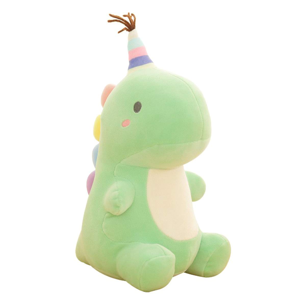 N /C Cartoon Dinosaur Plush Doll Cute Kids Stuffed Toys, Animal Plush Toy Pillows, Perfect Present for Children Adults (Green, 15cm*23cm)