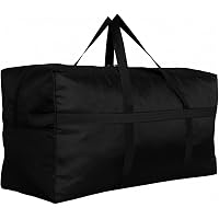IFARADAY 30 Inch Foldable Duffle Bag - Black With Trolley Sleeve, 75L Capacity, Water Resistant