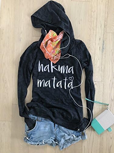 Hakuna Matata. Disney Top. Women's Clothing. Women's Hoodie. Burnout Long Sleeves. Running Shirt. Disney Shirt. Fashionable Hoody.