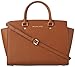 MICHAEL Michael Kors Women's Selma Large Trapeze Satchel, Brown