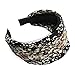 TOOGOO(R) Lady Retro Wide Pleated Headband Alice Hair Band Printed Wedding Party Black