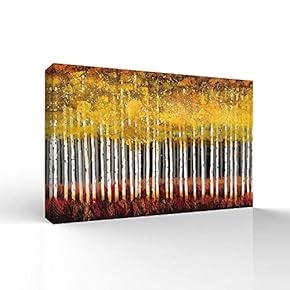 Canvas Wall Art for Living Room,Bedroom Home Artwork Paintings Abstract Forest Ready to Hang - 12x18 inches