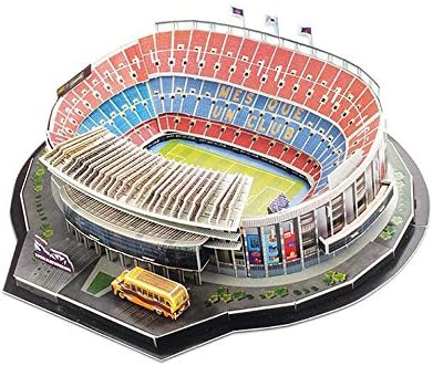 World Cup Assemble Jigsaw Puzzle Camp Nou Stadium 3D Model Football Fans Memorabilia Gift Toys For Developing Kids' Interests To Soccer