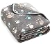Allisandro 350 GSM-Super Soft and Premium Fuzzy Flannel Fleece Pet Dog Blanket, The Cute Print Design Washable Fluffy Blanket for Puppy Cat Kitten Indoor or Outdoor, Grey, 39" x 31" primary