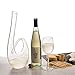 Zalik Wine Decanter Instrument Shaped Design - Superior Quality Crystal Hand Made large Wine Carafe Holds 1800 ML - Lead Free The Premium Gift For Wine Lovers
