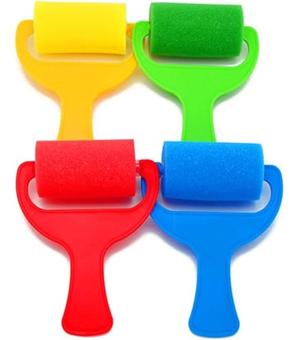Lot de 20 Rouleaux à Peinture - Mini Rouleau à Peinture Avec Poignées Lot de 20 Rouleaux à Peinture - Mini Rouleau à Peinture Avec Poignées