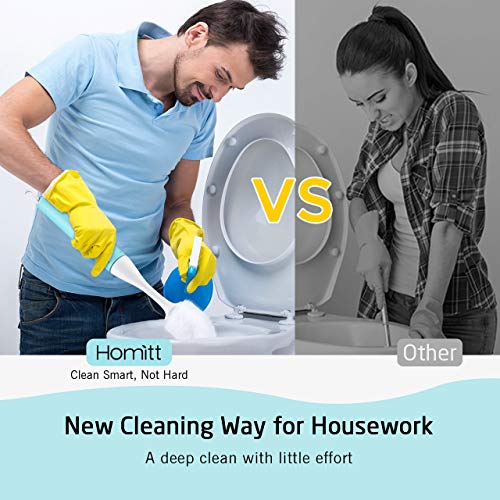 Homitt Electric Toilet Brush Cordless Toilet Scrubber, Power Scrubber
