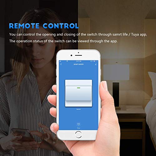 Smart Light Switch,Touch WiFi Smart Switch Compatible with Alexa Google