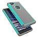 Tekcoo Google Pixel 2 Case, 2017 Google Pixel 2 Cute Case, [Tmajor] Shock Absorbing [Turquoise] Hybrid Combo Rubber Silicone & Plastic Scratch Resistant Bumper Rugged Sturdy Grip Hard Cases Cover
