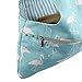 Unime Knitting Tote Bag Canvas Yarn Storage Organizer Bag for Knitting Needles, Yarn and Crochet Supplies (L16.5''×H9'') (Flamingo)