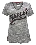 Harley-Davidson Women's Maximum Fury Short Sleeve Jersey Tee, Black H582-HB7R