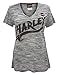 Harley-Davidson Women's Maximum Fury Short Sleeve Jersey Tee, Black H582-HB7R