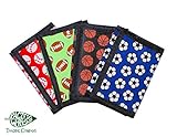 Sports Ball Wallet Nylon Velcro Trifold Kids Wallets for Boys Baseball Basketball Football Soccer