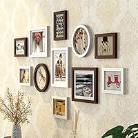 WDXIN DIY Family Wall Photo Frame 11 Photo Frame Modern Simplicity Natural Materials Suitable for Decorating Living Rooms, bedrooms, etc,D