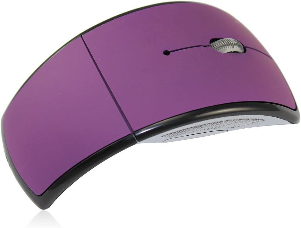Surpass A+ 2.4G USB Wireless Cordless Folding Mouse Mice Snap-in Transceiver for Laptop Computer Tablet PC Windows95/98/2000/ME/NT/XP/VISTA/7, MAC, LINUX. (Purple)