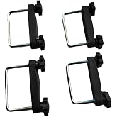 QccHieUs 4X U Bolt Roof Rack Clamps Roof Rack Luggage Carrier Accessories Metal Luggage Frame Retainer Clip for Vehicles, Inner Diameter 8 cm