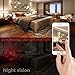 Hidden Camera Light - Spy Camera 160° Lens Rotate Left/Right WiFi 1080P HD Night Vision Wireless Mini Camera Video Recorder Motion Detection Remote Real Time View Video Nanny Cam
