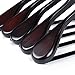 Luxury Wide Shoulder Wooden Hangers 6 Pack, with Velvet Bar, Smooth Mahogany Finish Wood Suit Hanger Coat Hanger for Closet, Holds Upto 20lbs, 360° Swivel Hook, for Jacket, Dress Heavy Clothes Hangers