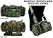 Ultimate Arms Gear 5 in 1 Tactical Modular Deployment Compact Utility Carry Bag MOLLE Case Heavy Duty Combat Multi-Functional Equipment Survival Assault Transport Compatible Pistol Gun Camera Electronic Device Gear Pack with Adjustable Slip Shoulder Detachable Length Straps Modular PALS Attachment System Shooting Range Patrol (Marpat Woodland Digital Camo)