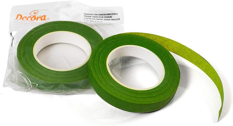 DECORA Paper Florist Tape Soft, Light Green, 12.5 x 9 x 1.2 cm