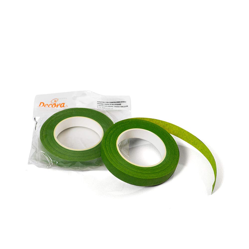 DECORA Paper Florist Tape Soft, Light Green, 12.5 x 9 x 1.2 cm
