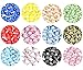 MSBeads Swarovski 144PCS 2058/2088 Crystal Flatbacks Mixed Rhinestones Art Nail 12 Colors (SS20)