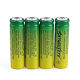 OVERMAL Hot 4PCS 3.7V 1200mAh 14500 AA Li-ion Rechargeable Battery For Flashlight Torch
