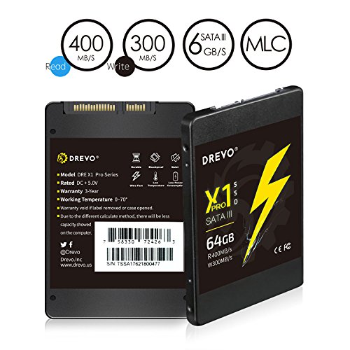 DREVO-X1-Pro-64GB-SSD-Internal-Solid-State-Drive-25-Inch-SATA3-MLC-High-Performance