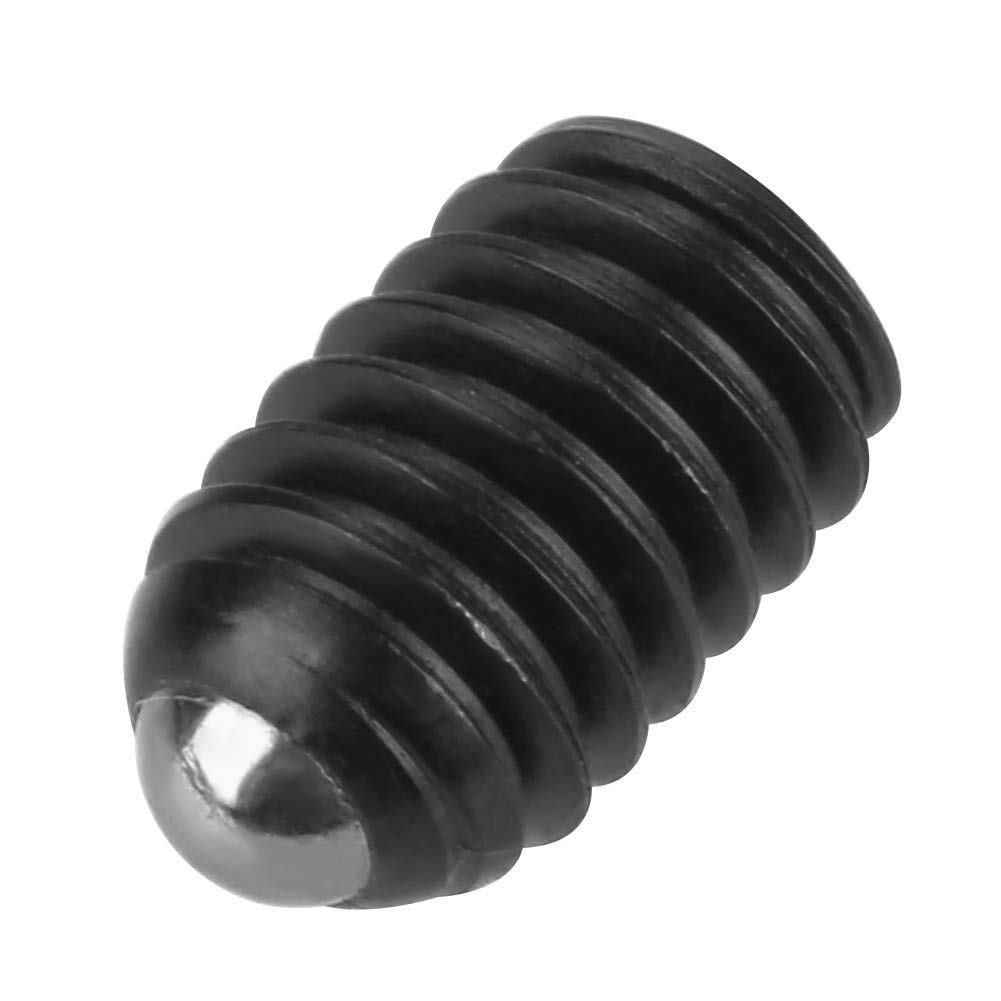 10pcs hexagon socket spring ball plunger M4 carbon steel detent pin, M4x6 retaining pin, screwdriver type fixing mechanism, fastener component for mechanical assembly