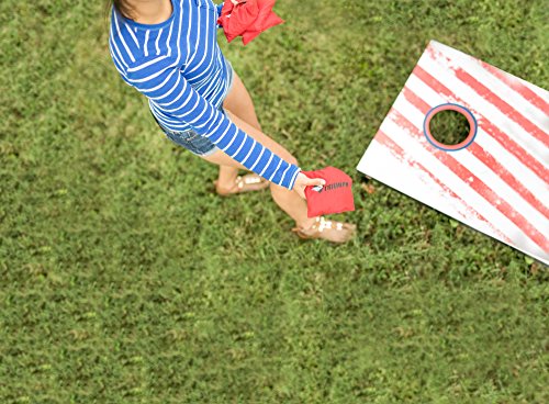Triumph Patriotic Bean Bag Toss Set Includes Two Boards and Eight All-Weather Bean Bags