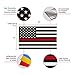 Thin Red Line Decal – Perfect 5”x3” UV Outdoor Laminated Flag Reflective Decal Stickers for Cars, Trucks, and SUVs - in Support of Support of Firefighters and EMTs (3 Pack)